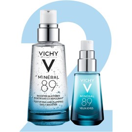 Vichy Minéral 89 Kit Hidratación: Booster + Contorno de Ojos – 24h de Hidratación