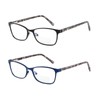 Bifocal Reading Glasses Women Blue Light Blocking With Clear Top