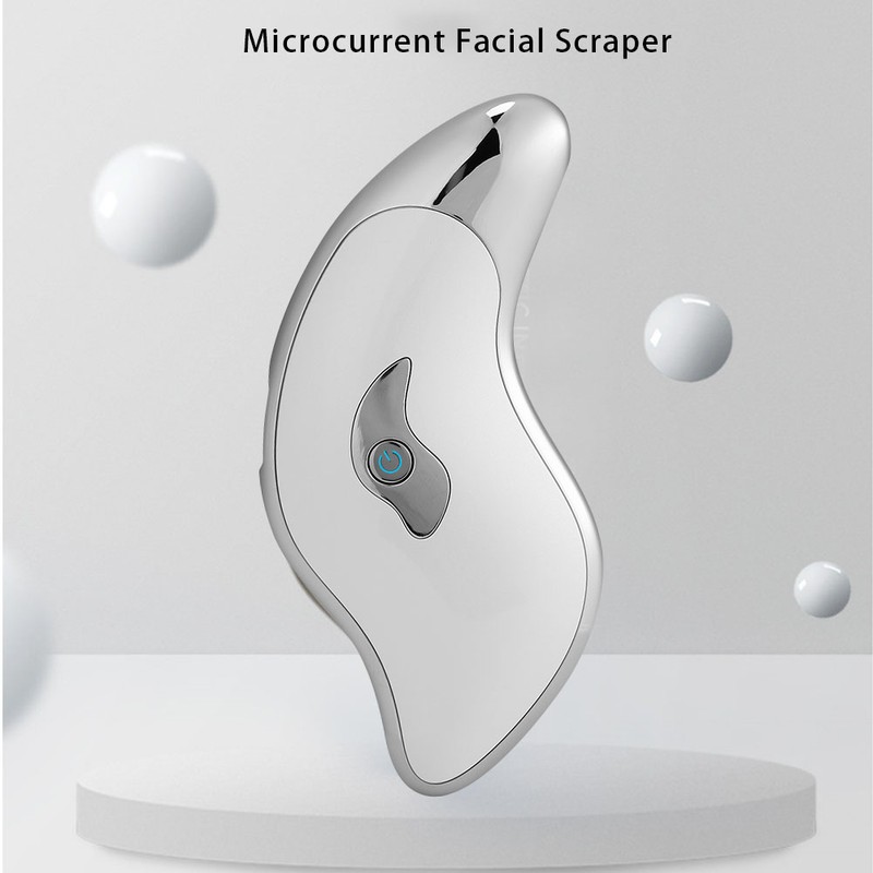 Microcurrent Electric Facial Scraper Massager Face Lifting Firming Beauty Scraping