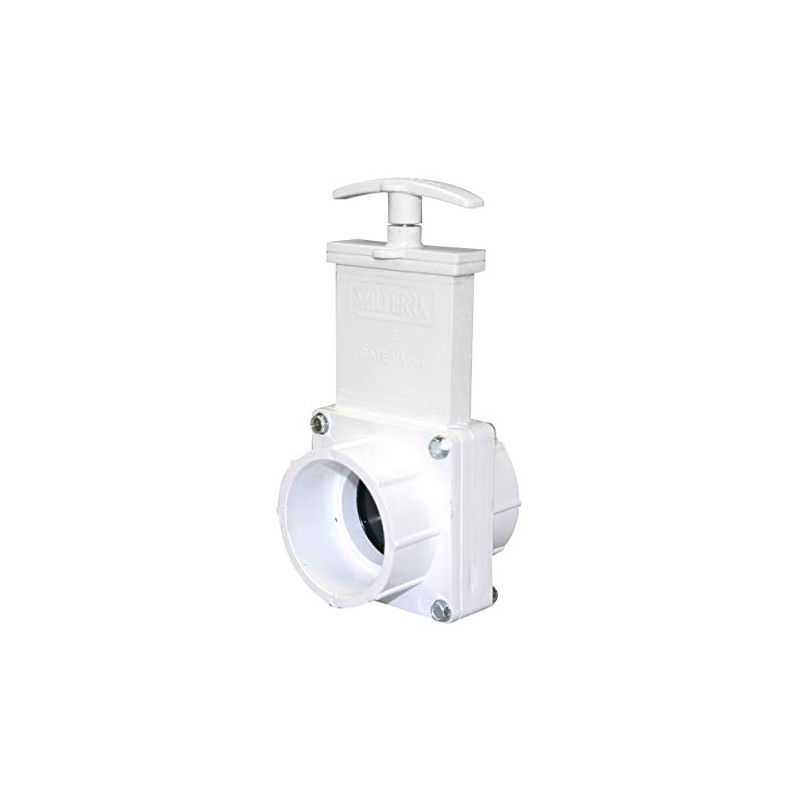 Valterra 6201 PVC Gate Valve, White, 2" Slip