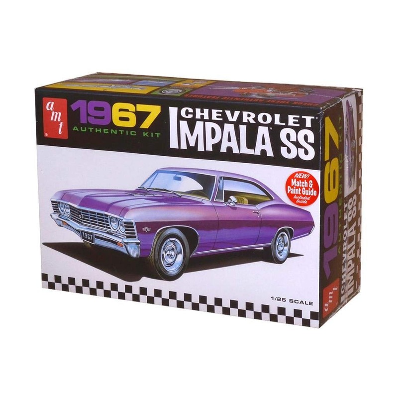 AMT 981 1967 Chevrolet Impala SS 1:25 Scale Plastic Model