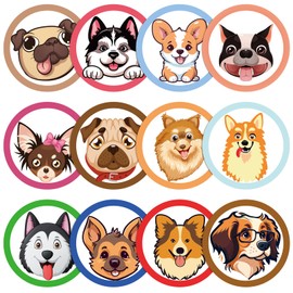 Chinco 120 Pcs Boys Potty Training Targets Boys Potty Targets Aids Flushable Pee Training Chart for Toddlers Use(Dog Style)