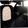 Kisangel 2pcs Car Kick Mat Back Seat Protector Durable PU