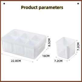 Jaugufiy Divided Veggie Tray with Lid Snackle Box Charcuterie Container Food Storage Containers with Airtight Lids，Refrigerator Food Prep Containers Food Storage Box Fruit Storage Organizer