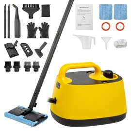 Dyna-Living Steam Cleaner 1500W Steamer for Cleaning with 1.5L Water Tank, Car Steam Cleaner for Multi-Surface Floors, High-Pressure Steam Cleaner for Car, Portable Car Steamer for Auto Detailing