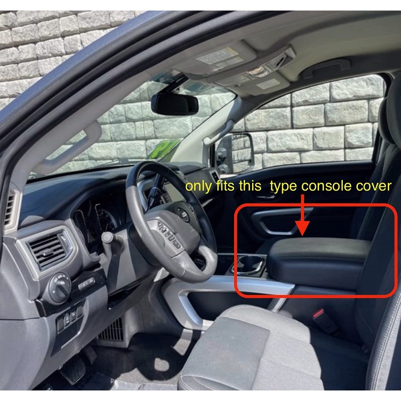 Auto Console lid armrest Cover for Nissan Titan (No Fold