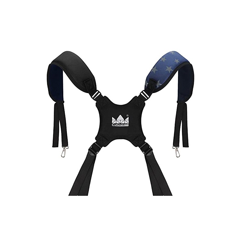 Adjustable Rotate Buckle Waterproof Star Black Blue Golf Bag Backpack