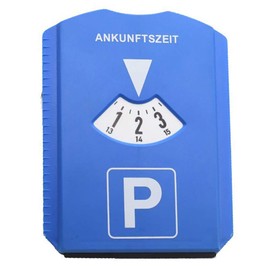 BWESOO Blue Digital Parking Timer Parking Disc with Ice Scraper European Parking Clock 24 Hour Time Display for Car Winter Packing Tools and Equipment