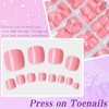 Lifextol 240pc Press on Toenails for Women Toe Press on