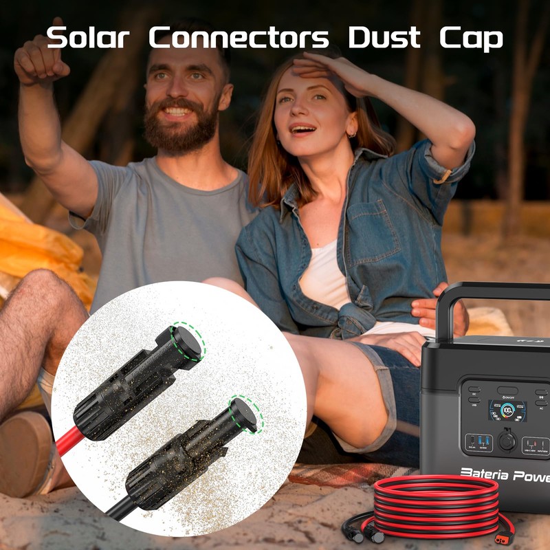 Bateria Power 100 Pairs Solar Connector Caps, IP68 Weather Resistant
