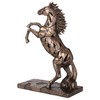 Veronese Design 11 1/4 Rearing Horse Illumination Resin Sculpture Cold
