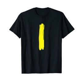 Creative Bold Yellow Letter I - Design Alphabet - Marker T-Shirt
