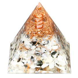 XIANNVXI Moonstone Crystal Orgonite Orgone Tower,Healing Crystal Gemstone Tower,Reiki Healing Crystal Gifts for Women Men
