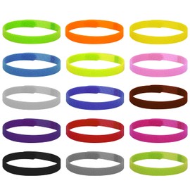 LUTER 15 Colors 20x1cm Puppy Collars, Soft Adjustable Whelping Collars for Puppy ID Collars for Newborn Dog Kittens for Pet