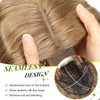 20" Curly Hair Topper for Women, Instant Style Transformation