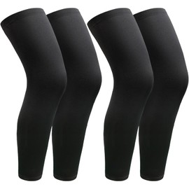 EOGRFW 2 paia di manicotti a compressione, maniche lunghe a compressione, protezione solare UV, per ciclismo, per uomini e donne, corsa, basket, beige., M