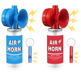 1.4oz Boat Air Horn,130DB Loud Mini Safety Bear Horn Can,Air Horns for Self Defense,Emergency,Sporting Events,Camping essentials,2 Pack