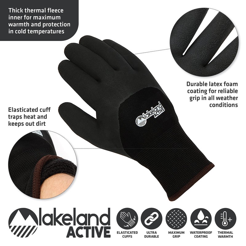 Lakeland Active 1 Pair Brigham Ultimate Thermal Winter Work Gloves