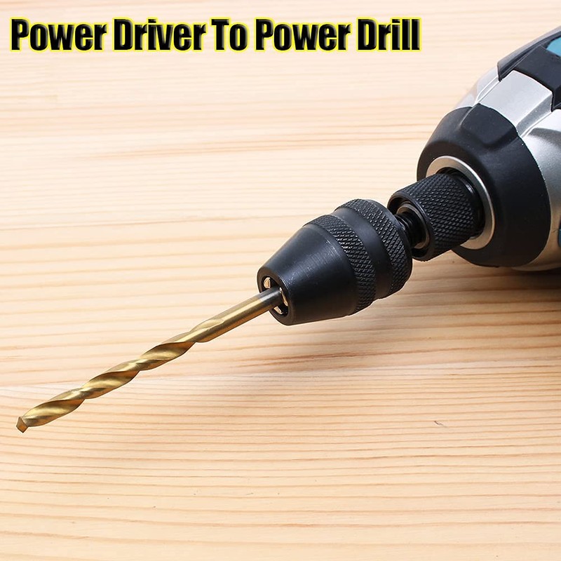 AUTOTOOLHOME 1/4-inch Hex Shank Keyless Drill Chuck for impact driver