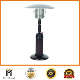 Fire Sense 10,000 BTU Tabletop Propane Patio Heater Hammered Bronze
