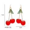 Cherry Earrings for Women Funny Cherry Dangle Drop Earrings Hypoallergenic