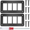 DAOKAI Rocker Switch Panel 4 Way Panel Housing Holder,4 Gang