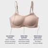EBY Seamless Bralette with Adjustable Straps: Black/Nude Bralettes for Women,
