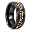 King Will Intertwine 8mm Stainless Steel Fidget Ring Anxiety Ring