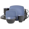 Gibson Soho Lounge Dinnerware Set, Service for 4 (16pcs), Matte