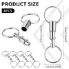 Mabor Quick Release Keyring, 4 PCS Detachable Pull Apart Keychains