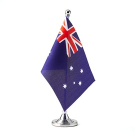 Australia Flag Australian Flags, Small Mini Australian Desk Flag, Used for Table Office Classroom Home Patriotic Events Decorations