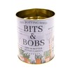 Set of 2 Potting Shed Round Metal Garden Storage Tin