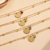 YeGieonr Birth Flower Double Layer Bracelet for Women, Stainless Steel