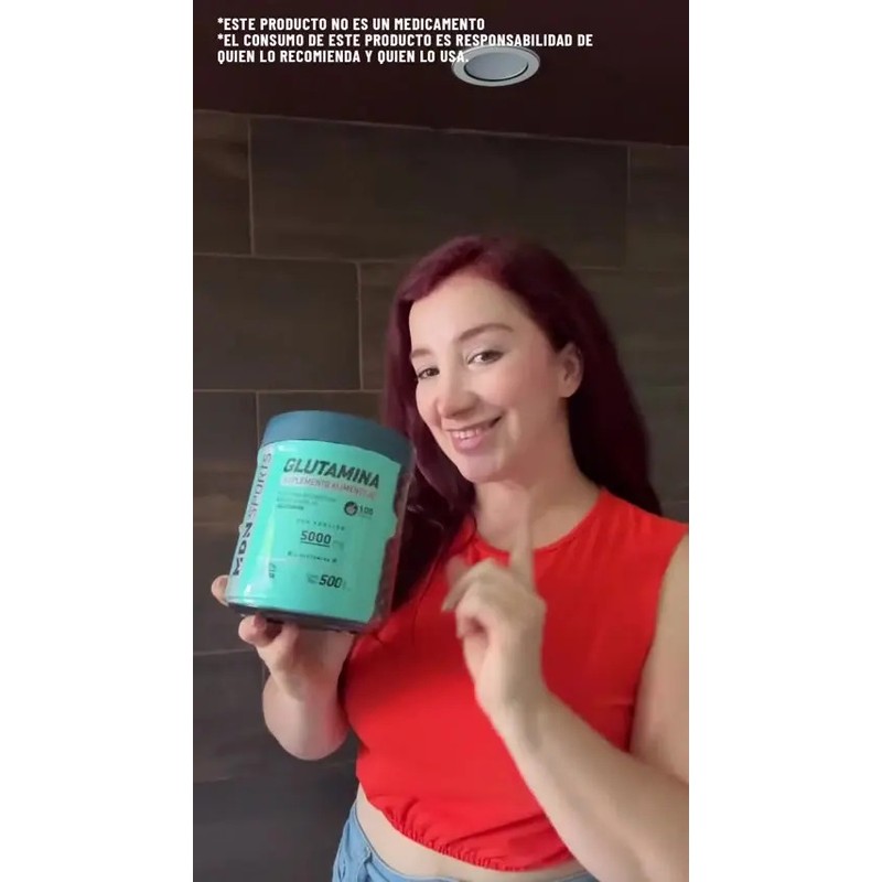 Glutamina En Polvo Mdn Sports Alta Pureza 100 Servicios