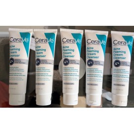 CeraVe Acne Foaming Cleanser 4% BPO 5oz Sealed 5-Pack | EXP 06/2026 | New