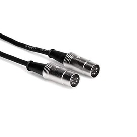 Hosa MID-503 Serviceable 5-Pin DIN to Serviceable 5-Pin DIN Pro MIDI Cable, 3 Feet