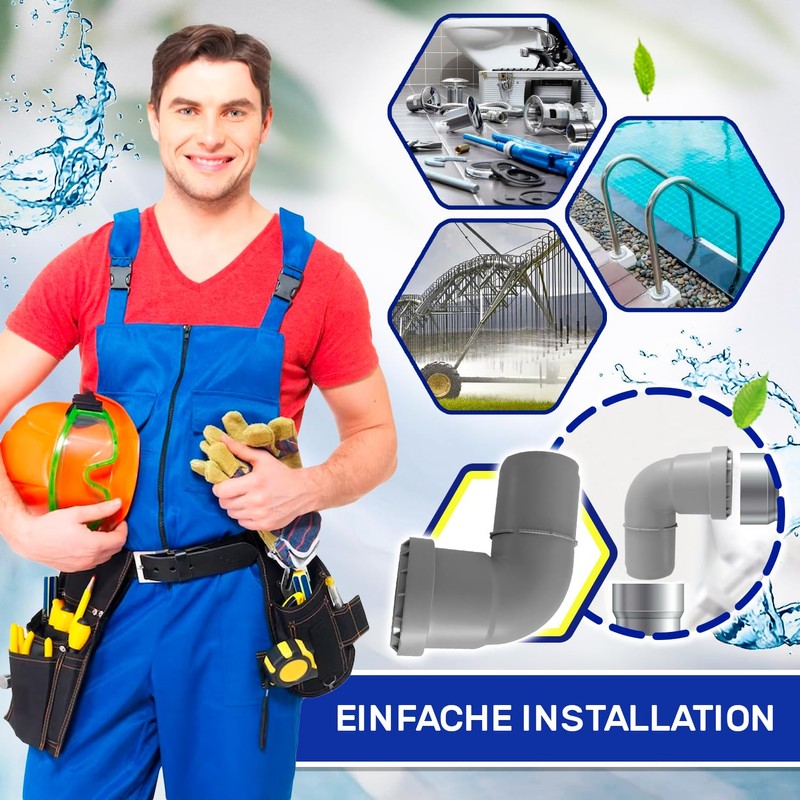 Elbow for Drain Pipe with 87 Degree Angle Diameter 40