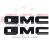 GMC Front & Rear Gloss Black Emblems Overlay 2019-2025 For