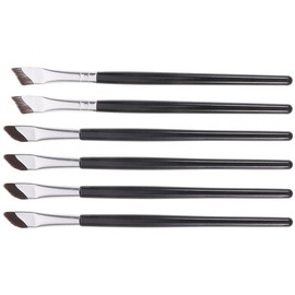 minkissy Angled Eyeshadow Brush Set 6pcs for Eyeliner Concealer Brow under Eye Precision Makeup Tools for Artists