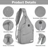 ZOMAKE Sling Bag,Small Crossbody Sling Backpack,Water Resistant Shoulder Bag Anti
