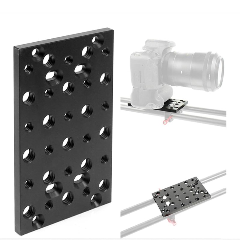 DINESK Multi-Purpose Switching Plate for Rail Block Dovetail Camera Cheese