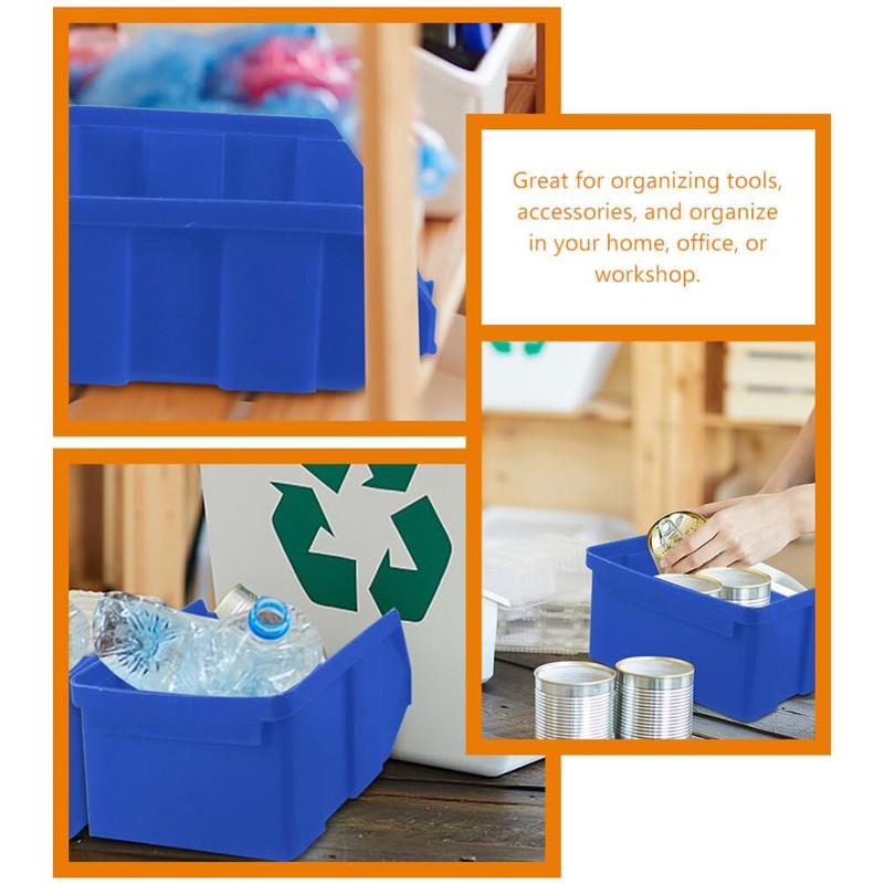 Operitacx Stackable Storage Bins 5pcs Parts Organizer Tool Box Organizer