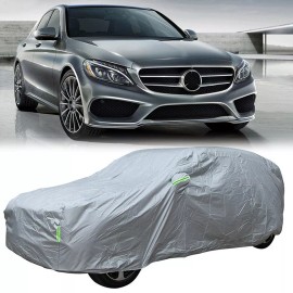 Unbranded Full Car Cover for Outdoor Sun Dust Scratch Rain Snow Waterproof Breathable