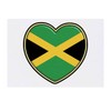 'Jamaica Flag Heart' Temporary Tattoo - Water Resistant, Skin-Safe, Non-Toxic