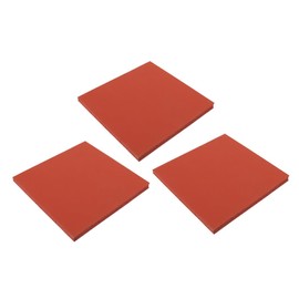 SHINEOFI 3Pcs High Temp Rubber Heat Press Mat Insulation Pad for Shirt Transfer Printing Durable Vibration Absorbing Design for Heat Press Machines