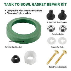 Toilet Tank to Bowl Coupling Kit, Replacement Repair Parts AS738756-0070A Fits for American Standard Champion 2 Piece Toilet, 3" Toilet Tank Gasket for Most 3 Inch Flush Valve Opening Tanks, 2 Packs