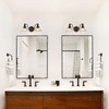 XIEDUN Farmhouse Bathroom Light Fixtures Black Vanity Lights for Bathroom