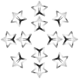 Ipetboom Clips De Pelo Estrella Plateados - 20 Piezas Broches Para Cabello Estrella De Metal Accesorios De Moda Para Mujeres Clip De Para Flequillo