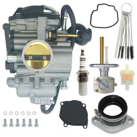 Carburetor for Yamaha Bear Tracker 250 YFM250 YFM250X YFM250XL YFM250XM ATV 1999 2000 2001 2002 2003 2004 Replaces 4XE-14140-12-00 4XE-14140-13-00 4XE-14140-01-00 4XE-14140-00-00