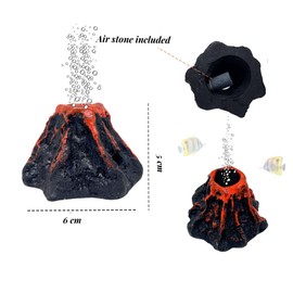 khanoqq Aquarium Coral Flower Air Bubbler with Air Bubble Stone, Realistic Fish Tank Coral Flower Decor for Increase Oxygen, Cute Air Bubble Maker for Small Big Fish Tank Betta Aquarium (Blue Coral)